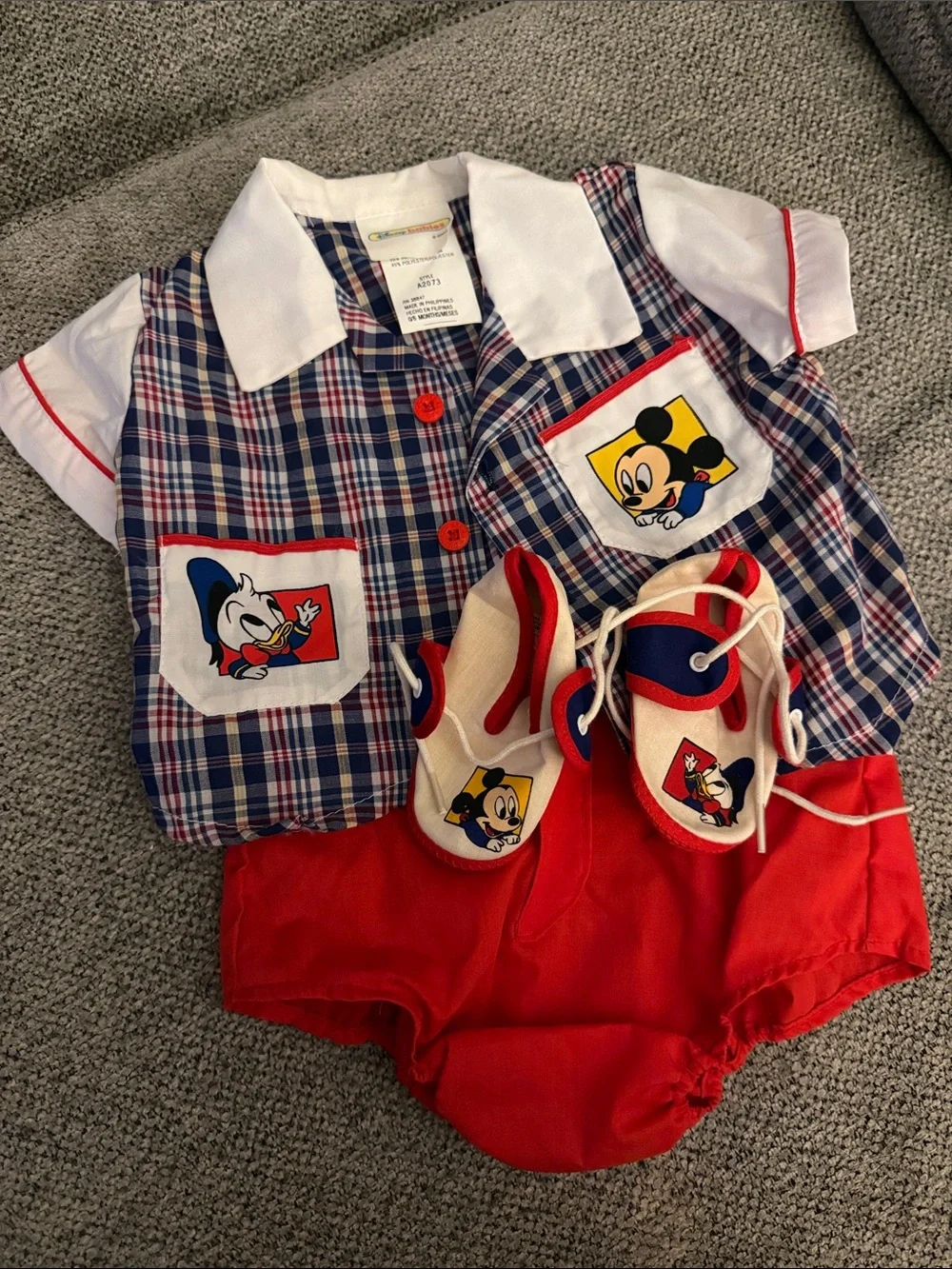 Vintage 90s Disney Mickey Mouse Baby Set
